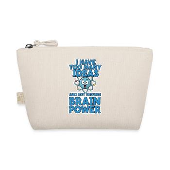Brain Power Comic Shirt Geschenk - Bio-Täschchen - Natur - Vorne