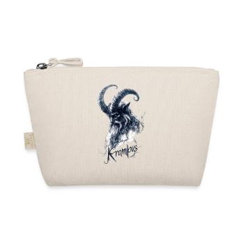 Krampus – gloomy black and white design, customs - Organic Pouch - nature - Front