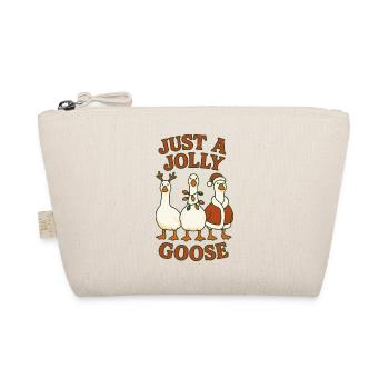 Weihnachten Just A Jolly Goose lustiges Design - Bio-Täschchen - Natur - Vorne