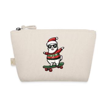 Alpaca Llama Christmas Funny - Organic Pouch - nature - Front