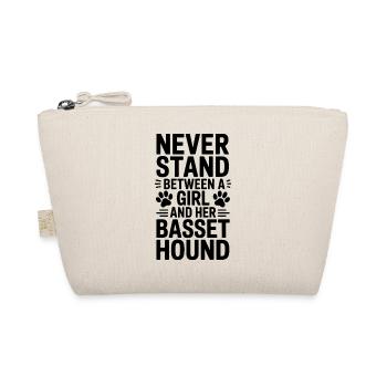 Basset Hound Spruch Mädchen Basset Hound Geschenk - Bio-Täschchen - Natur - Vorne