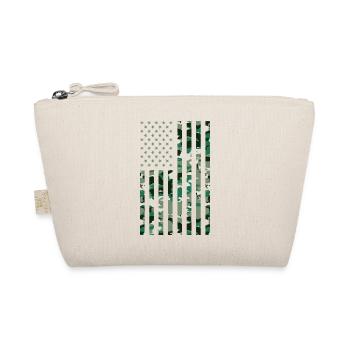 USA Flag Camoflage - Organic Pouch - nature - Front