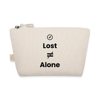 Lost ≠ Alone – Travel Shirt - Organic Pouch - nature - Front