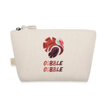 Gobble Gobble – Funny Turkey Design - Bio-Täschchen - Natur - Vorne