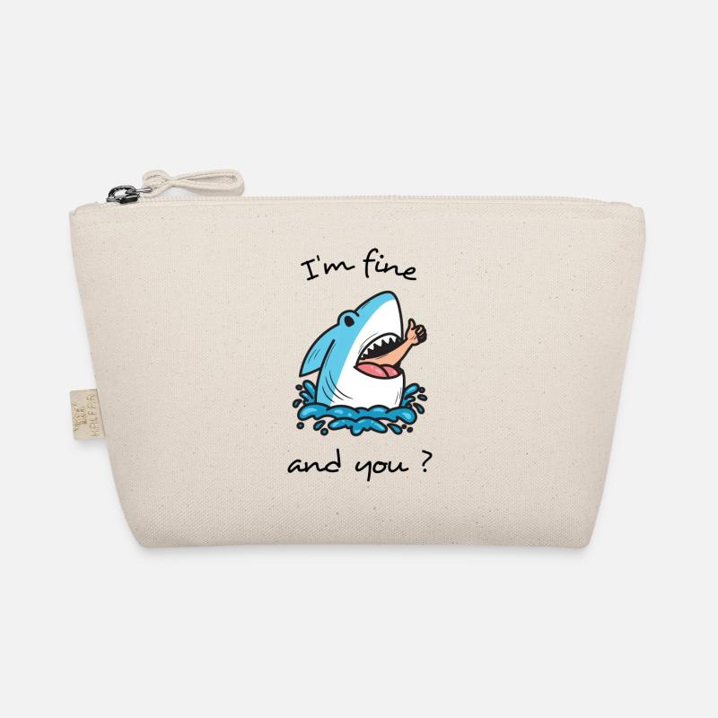 Requin Surf Humour Drôle Océan Plage Cadeau Surf Trousse biologique