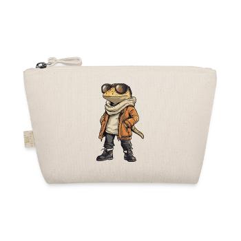 Lizard Cool Winter - Organic Pouch - nature - Front