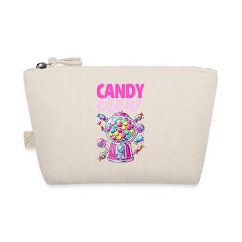 Candy Crew Deko Süßigkeitenliebhaber Naschkatze - Bio-Täschchen - Natur - Vorne
