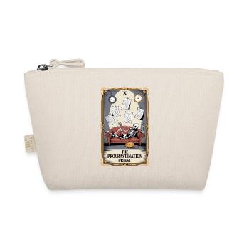 The Procrastination Priest Skeleton Procrastination - Organic Pouch - nature - Front