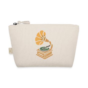 Vintage Turntable Retro Cartoon Design - Organic Pouch - nature - Front