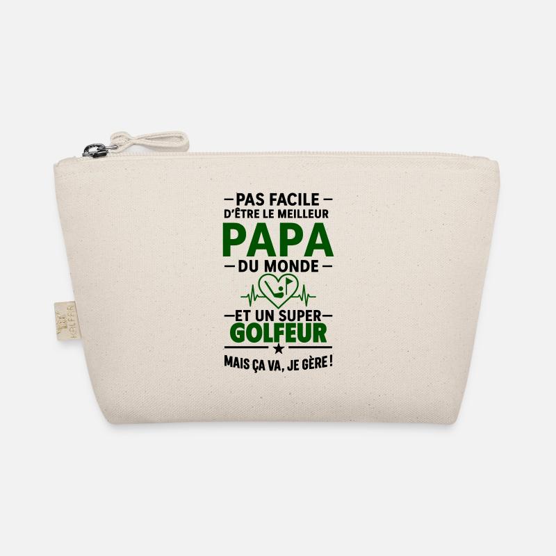 Herz + Golf – Super Papa Golfer Bio-Täschchen