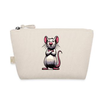Ratte Ratten Rattenbesitzer Rattenliebhaber - Bio-Täschchen - Natur - Vorne