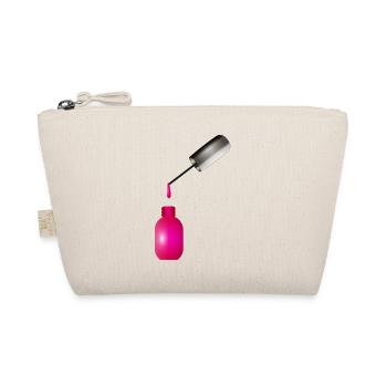 Vernis à ongles rose avec gouttes - Trousse biologique - nature - Devant