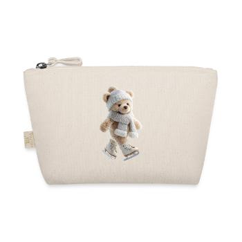 Ours en peluche glacée avec chapeau et écharpe - Trousse biologique - nature - Devant