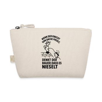Farmer Servant Roof Peeing Peeing Funny Saying - Organic Pouch - nature - Front