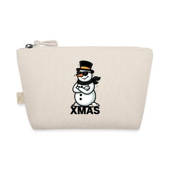 Cool Snowman Cartoon - Organic Pouch - nature - Front