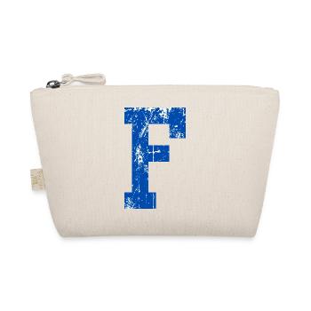 Buchstaben f Sport Retro - Bio-Täschchen - Natur - Vorne