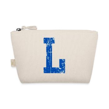 Letter L Sport Retro - Bio-Täschchen - Natur - Vorne