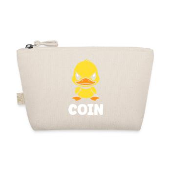 Gelbe Enten-Maskottchen-Münze - Bio-Täschchen - Natur - Vorne