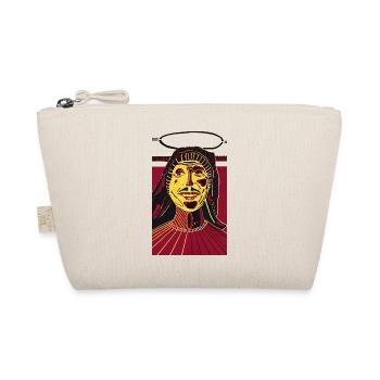 Pop Art Portrait in Red and Yellow | Filah Iana - Organic Pouch - nature - Front