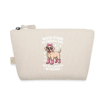 Labrador Sayings Girl Funny Labrador Gift - Organic Pouch - nature - Front
