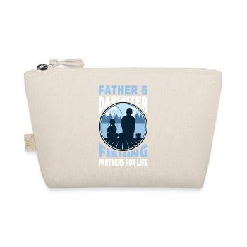 Vater & Tochter Angeln - Partner For Life Outfit - Bio-Täschchen - Natur - Vorne