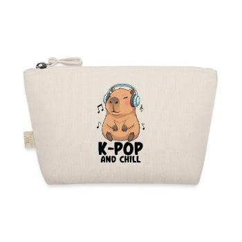 K-Pop And Chill - Bio-Täschchen - Natur - Vorne