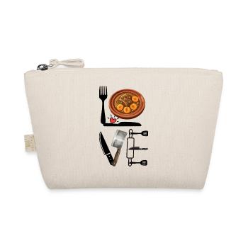 Stew Love and Knife Illustration - Organic Pouch - nature - Front