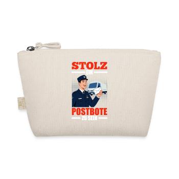 Postman PROUD TO BE A POSTMAN Funny - Organic Pouch - nature - Front