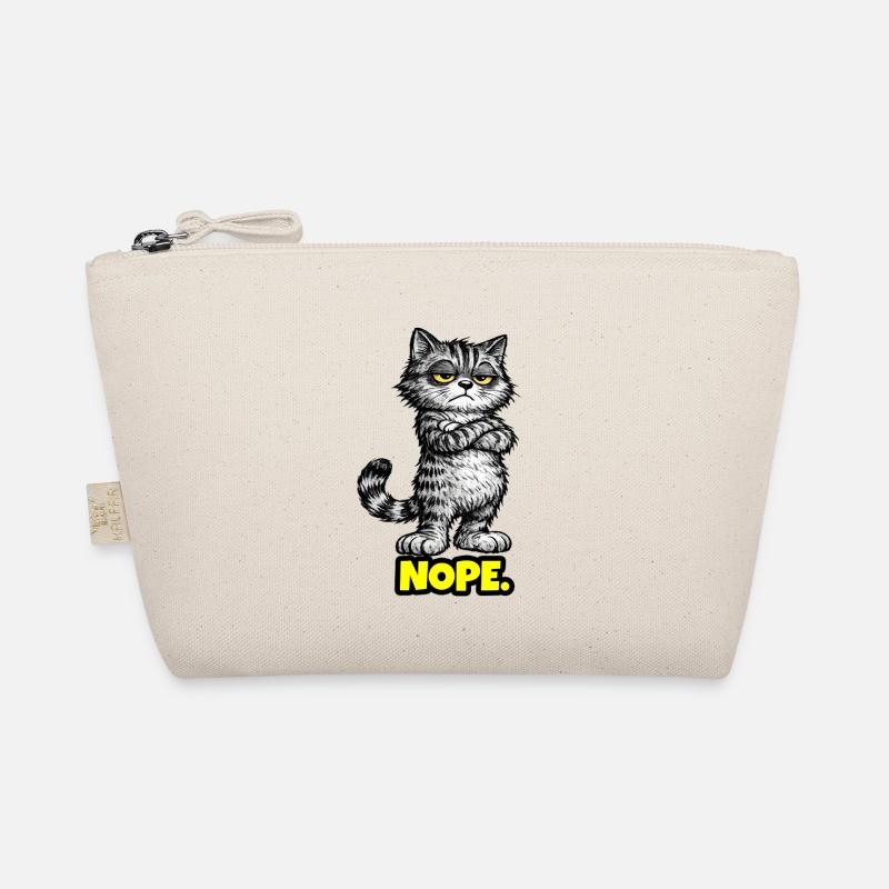 Nope. – Grumpy Katze (Chef Vibes) Bio-Täschchen