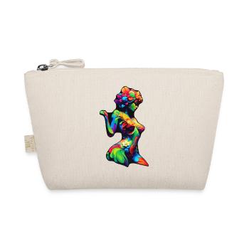 Colorful Flora Silhouette - Organic Pouch - nature - Front