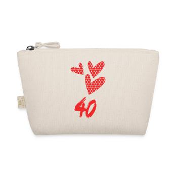 40. 40 YEARS. 40th ANNIVERSARY. 40 YEARS ANNIVERSARY. - Organic Pouch - nature - Front