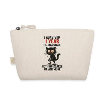 Cadeau du premier anniversaire de mariage Mari Mari Épouse - Trousse biologique - nature - Devant