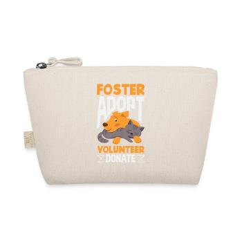 Foster Adopt Volunteer Animal Rescue Cat - Organic Pouch - nature - Front