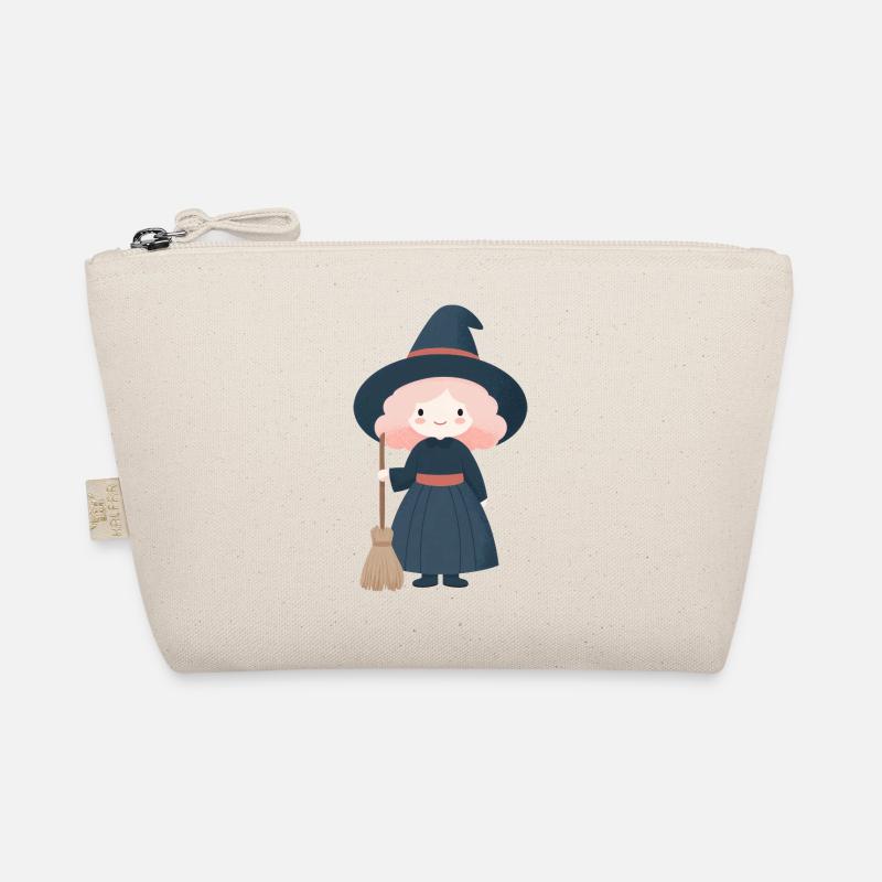 Halloween witch, kid style Organic Pouch