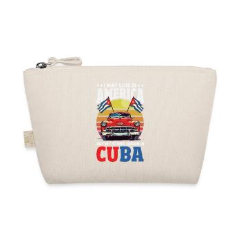 Cuba Pride & Home - Cuba Flag Design - Organic Pouch - nature - Front