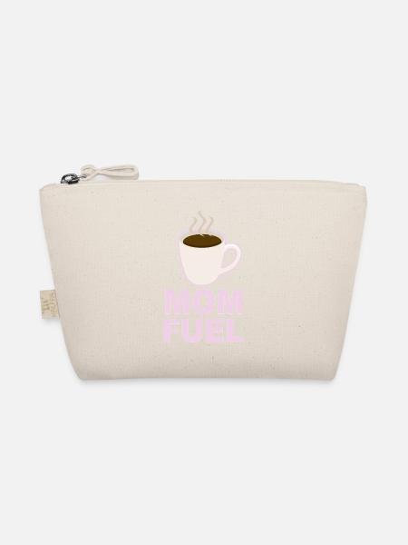 Mom Fuel – Coffee Powered Mom Design - Bio-Täschchen - Natur - Vorne