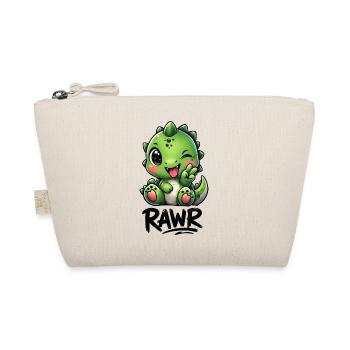 Dessin animé mignon de dinosaures T-Rex, Cool Roar Peace - Trousse biologique - nature - Devant