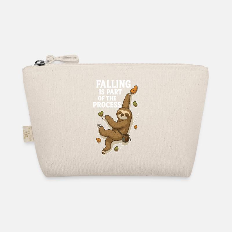 Bouldering Sloth – Falling is part of the Process Organic Pouch
