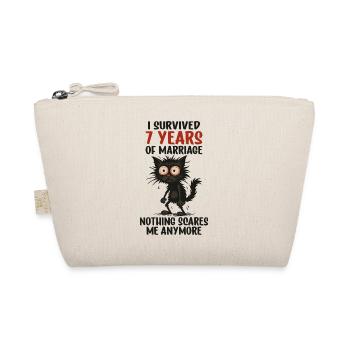 7th Wedding Anniversary Gift Husband Husband Wife - Organic Pouch - nature - Front