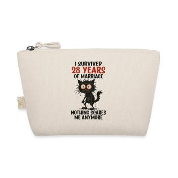 28e anniversaire de mariage cadeau Mari Mari Mari Femme - Trousse biologique - nature - Devant