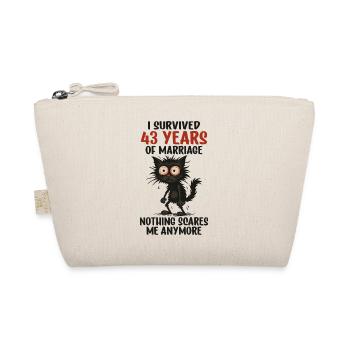43e cadeau anniversaire de mariage Mari Mari Mari Femme - Trousse biologique - nature - Devant