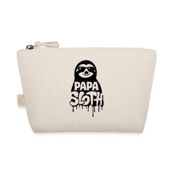 Papa Sloth - Cool Sloth Father's Day - Organic Pouch - nature - Front
