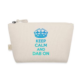 Keep Calm and Dab On – Lustiges Tanz Design - Bio-Täschchen - Natur - Vorne