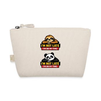 Not too late – Sloth sense of time - Organic Pouch - nature - Front