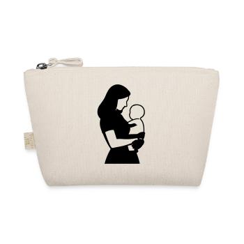T-shirt Maman Bébé - Mother Love Silhouette - Trousse biologique - nature - Devant