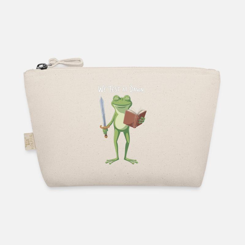 Dawn Quest Frog with Book Organic Pouch