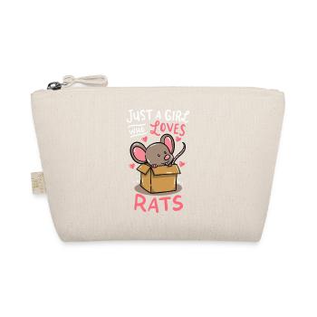 Just a Girl Who Loves Rats - Organic Pouch - nature - Front