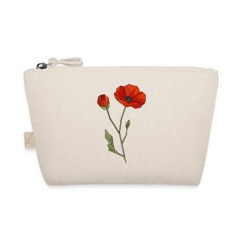 Motif floral géométrique polygonal de pavot - Trousse biologique - nature - Devant