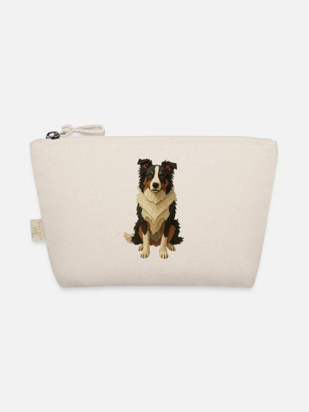 Geschichteter Papiercollie - Bio-Täschchen - Natur