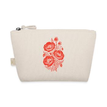 Crimson Poppy Bouquet - Organic Pouch - nature - Front
